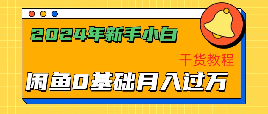 2024年新手小白如何通过闲鱼轻松月入过万-干货教程-项目收录网