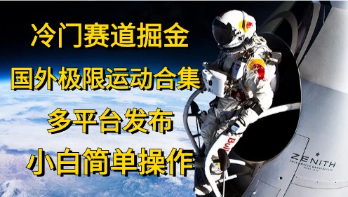 冷门赛道掘金，极限运动合集，多平台发布，小白简单操作-项目收录网