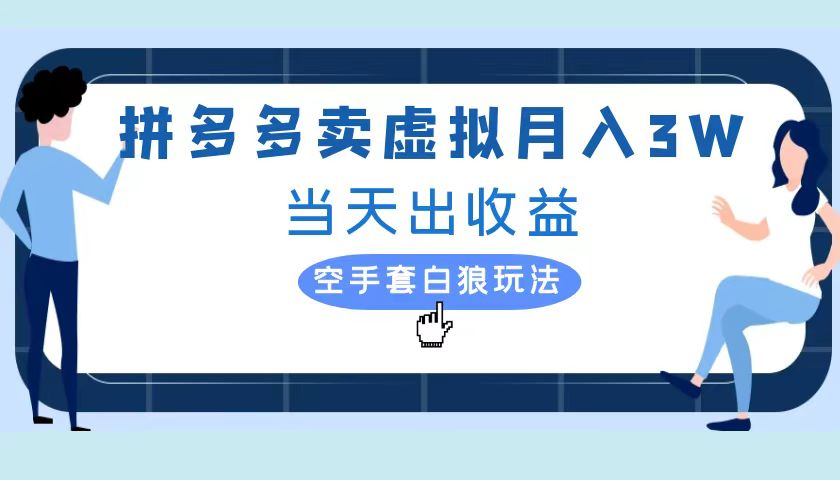 拼多多虚拟项目，单人月入3W+，实操落地项目-项目收录网