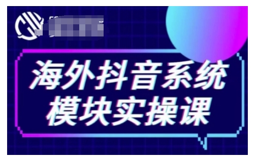 海外抖音Tiktok系统模块实操课，TK短视频带货，TK直播带货，TK小店端实操等-啦啦收录网