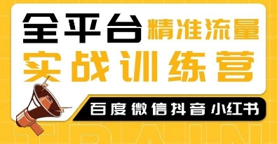 全平台精准流量实战训练营，百度微信抖音小红书SEO引流教程-啦啦收录网