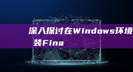 深入探讨在Windows环境中安装Fina