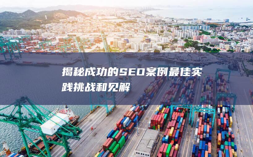 揭秘成功的 SEO 案例：最佳实践、挑战和见解