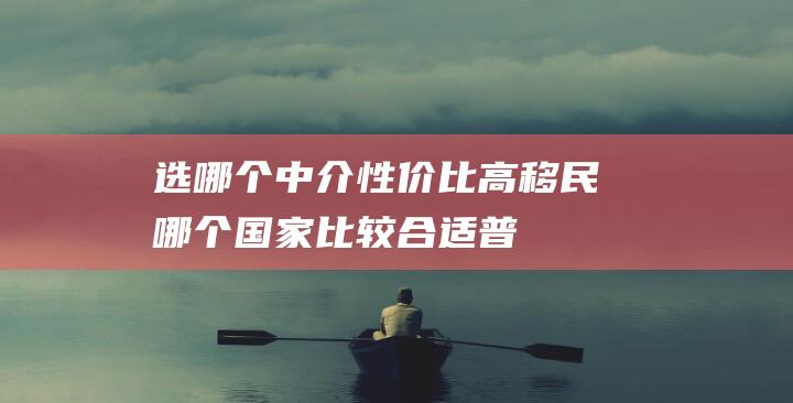 选哪个中介性价比高移民哪个国家比较合适普