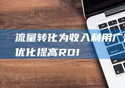 流量转化为收入：利用广告优化提高ROI