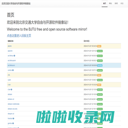 首页 - 北京交通大学自由与开源软件镜像站